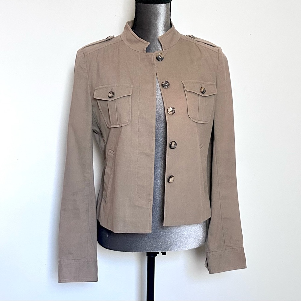 Theory khaki cotton jacket